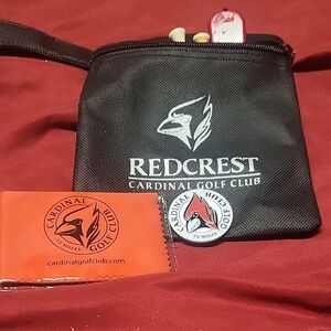***5/$20***Red and Black Key Card Holder with Durable Fabric